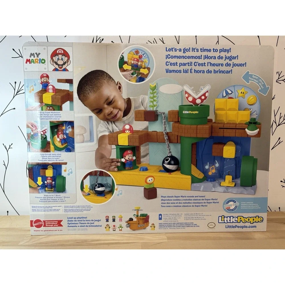 Fisher-Price Little People My Mario Mario's Adventure Playset w/ LP Extras NIP